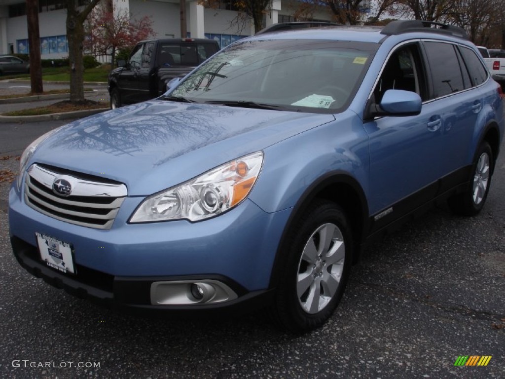 2012 Outback 2.5i Premium - Sky Blue Metallic / Off Black photo #1