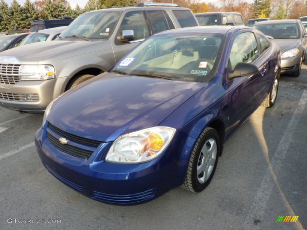 2007 Cobalt LS Coupe - Laser Blue Metallic / Gray photo #3