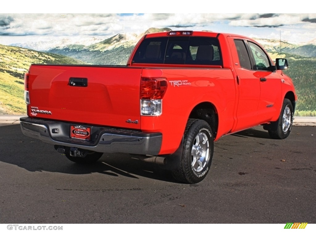 2011 Tundra TRD Double Cab 4x4 - Radiant Red / Sand Beige photo #3