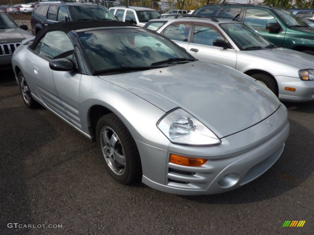 2003 Eclipse Spyder GS - Sterling Silver Metallic / Midnight photo #1