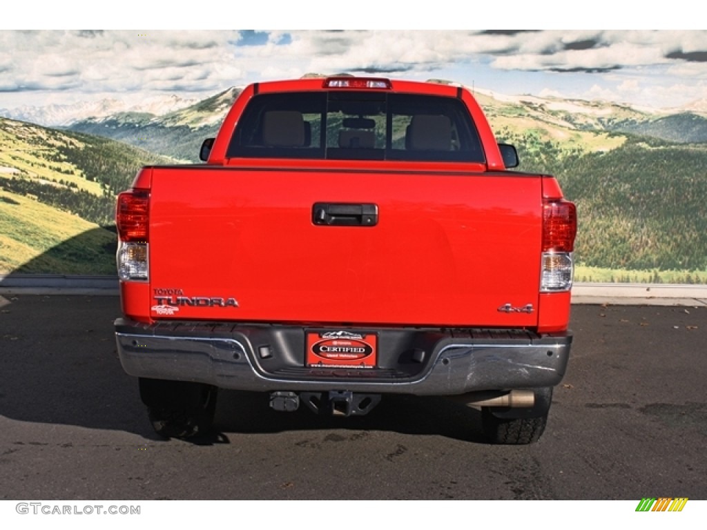 2011 Tundra TRD Double Cab 4x4 - Radiant Red / Sand Beige photo #8