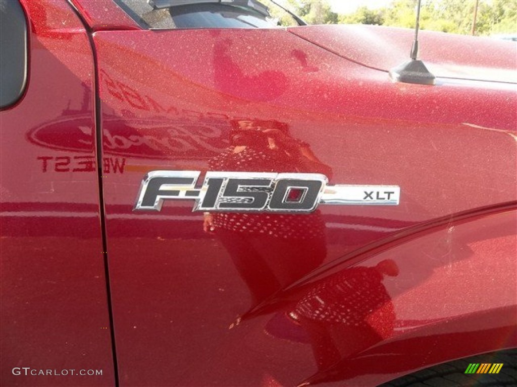 2013 F150 XLT SuperCrew - Ruby Red Metallic / Steel Gray photo #15