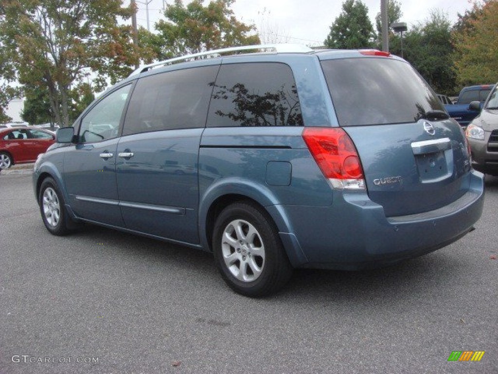 2008 Quest 3.5 SL - Lakeshore Blue Metallic / Gray photo #5