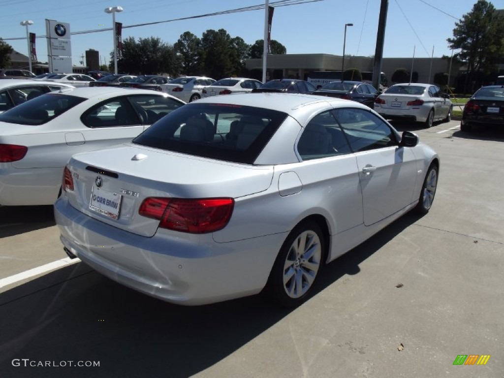 2013 3 Series 328i Convertible - Mineral White Metallic / Oyster photo #3
