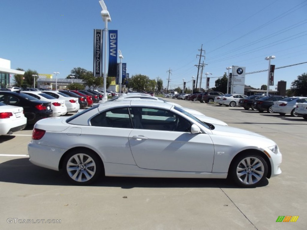 2013 3 Series 328i Convertible - Mineral White Metallic / Oyster photo #5