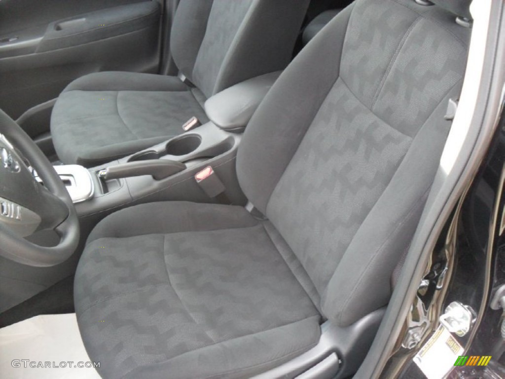 2013 Sentra SV - Super Black / Charcoal photo #6