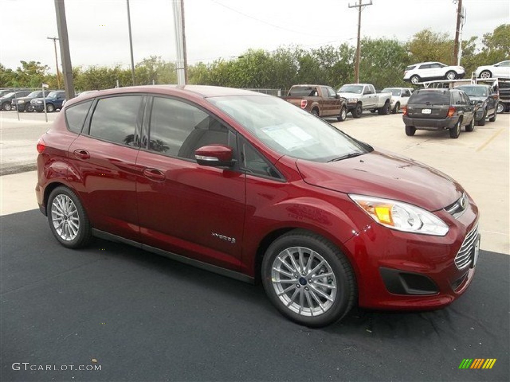 2013 C-Max Hybrid SE - Ruby Red / Medium Light Stone photo #21