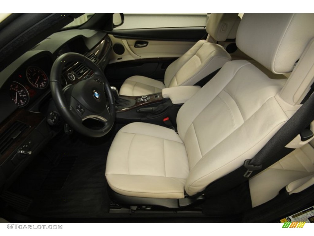 Cream Beige Interior 2011 BMW 3 Series 335i Convertible Photo #72838465