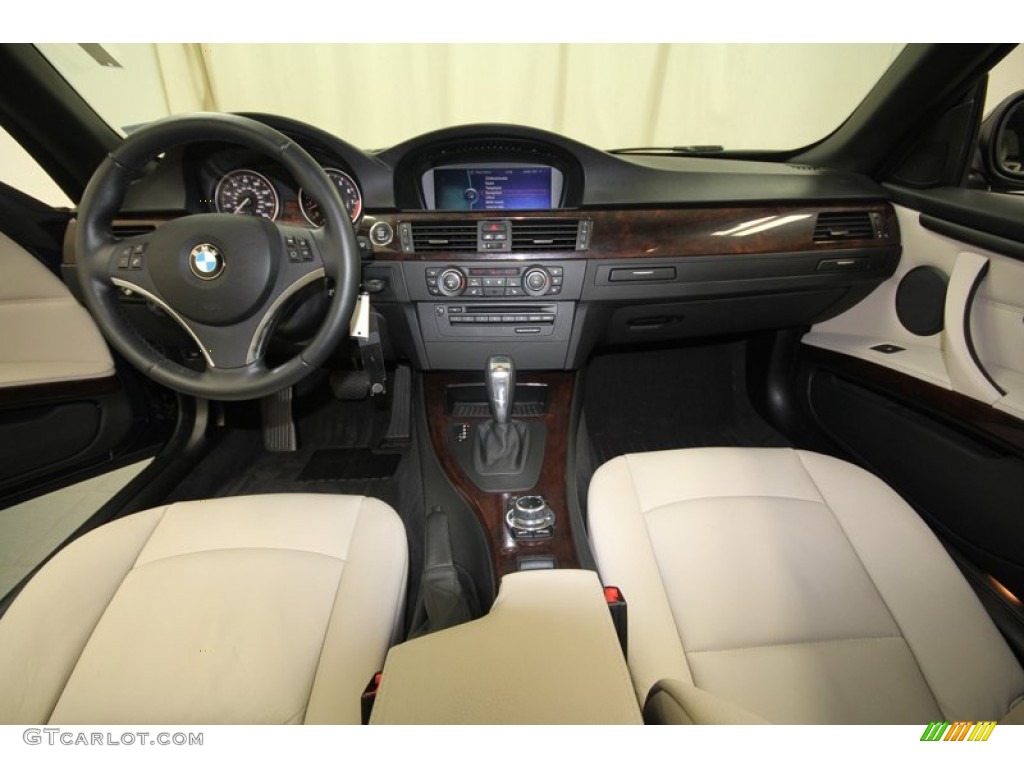 2011 BMW 3 Series 335i Convertible Cream Beige Dashboard Photo #72838485