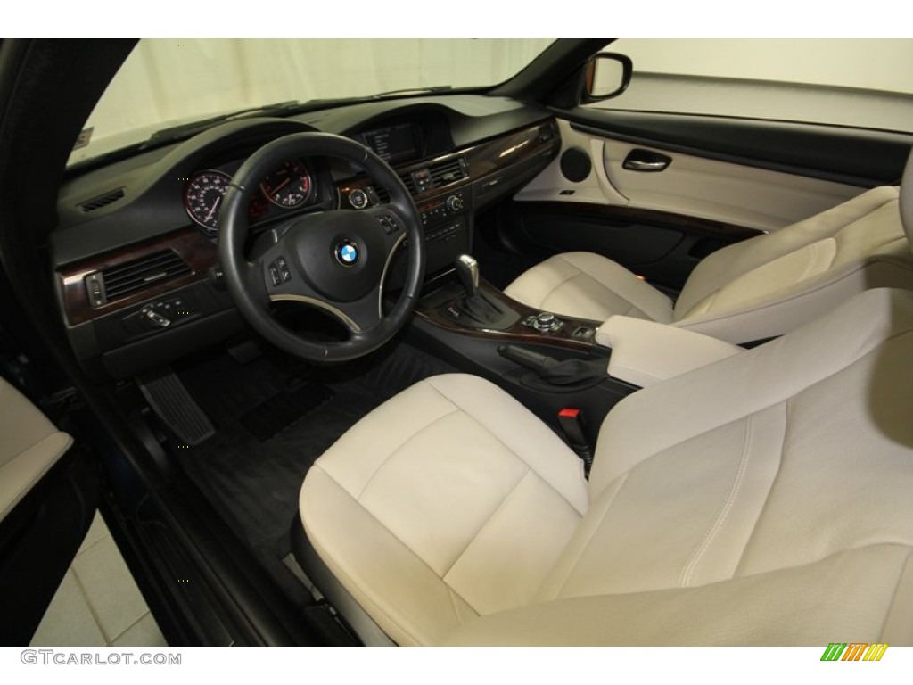 Cream Beige Interior 2011 BMW 3 Series 335i Convertible Photo #72838698