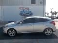 2013 Ingot Silver Ford Focus Titanium Hatchback  photo #2