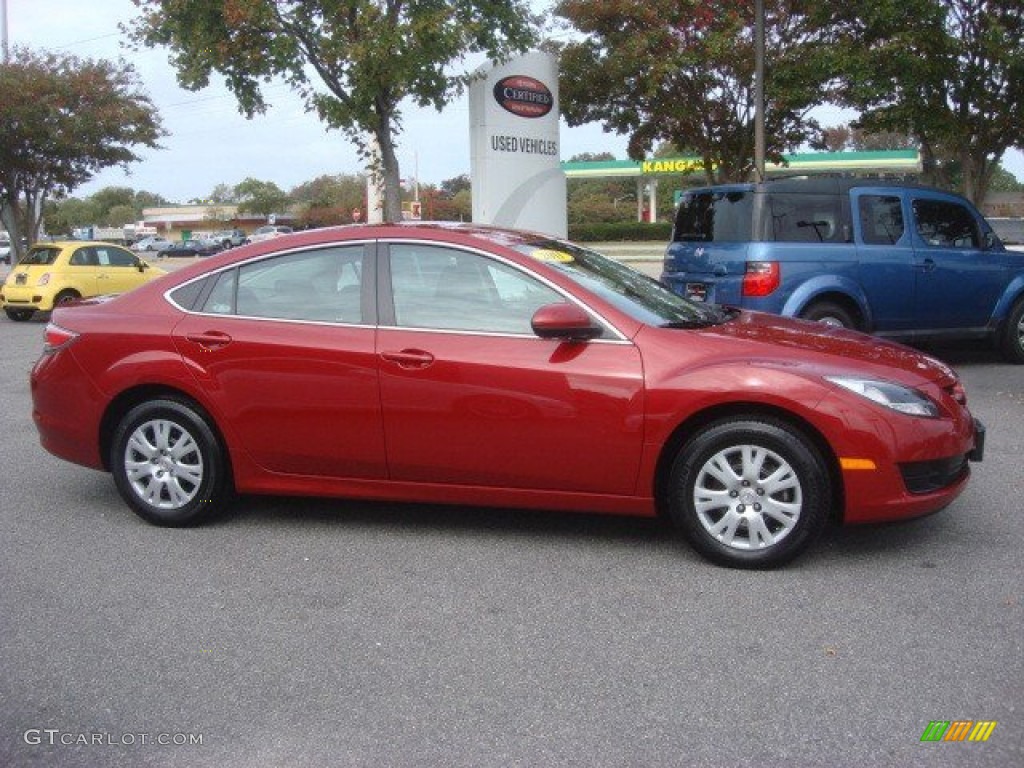 2011 MAZDA6 i Sport Sedan - Sangria Red Mica / Black photo #3