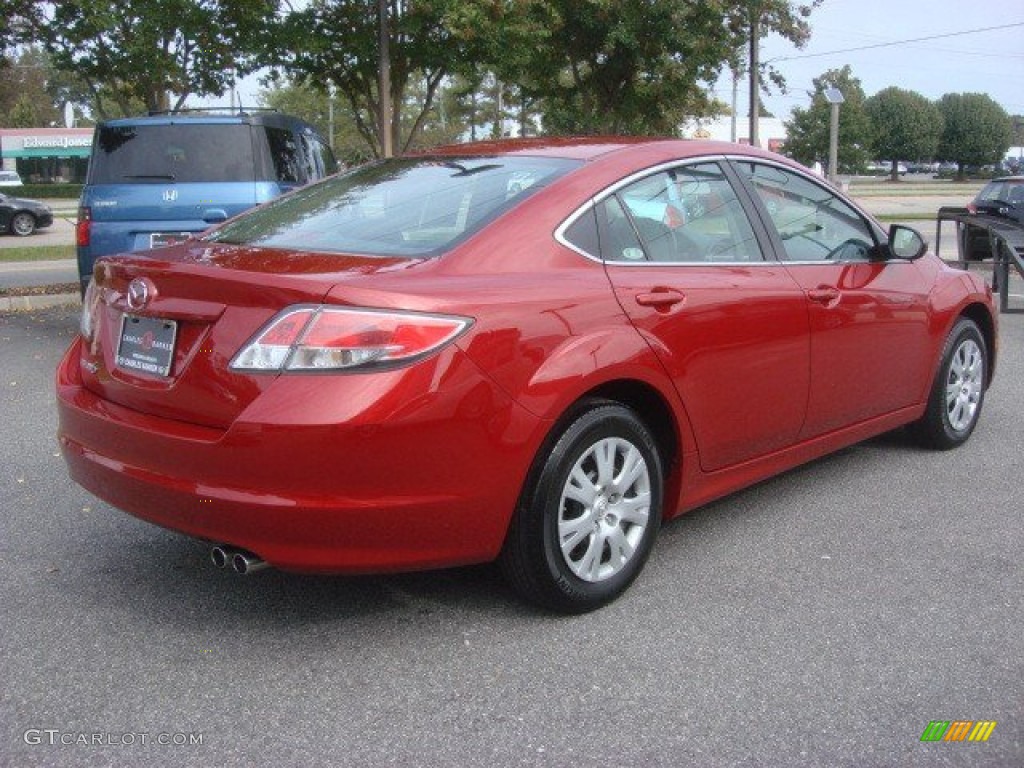 2011 MAZDA6 i Sport Sedan - Sangria Red Mica / Black photo #4