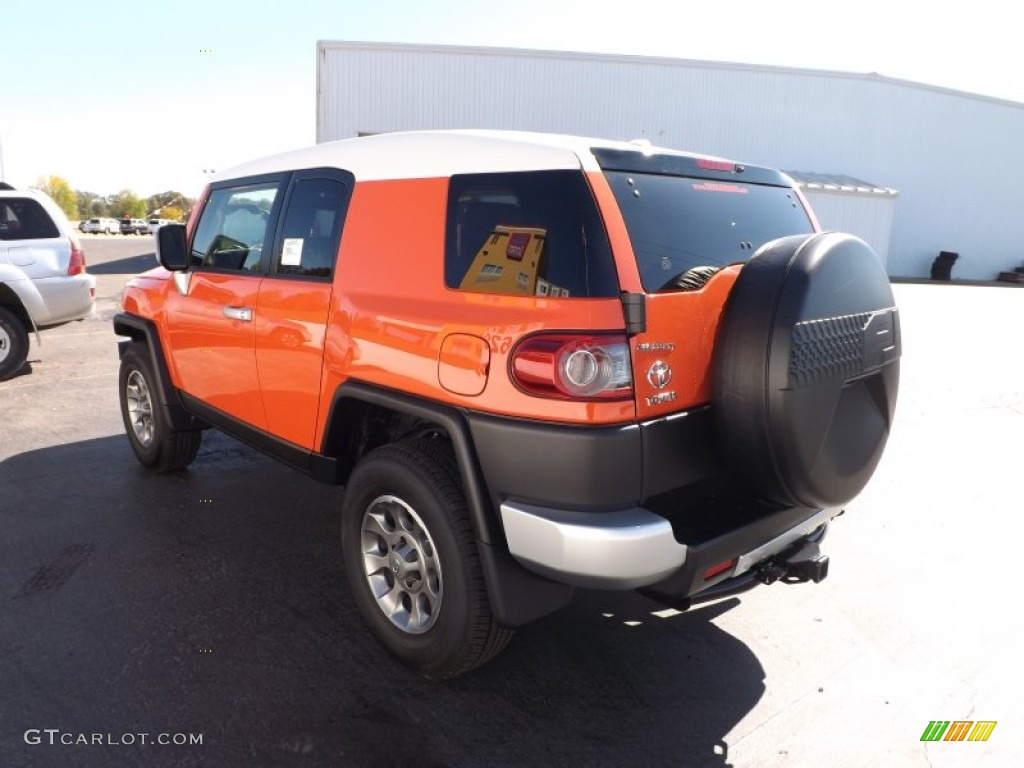 2013 FJ Cruiser 4WD - Magma Orange / Dark Charcoal photo #5