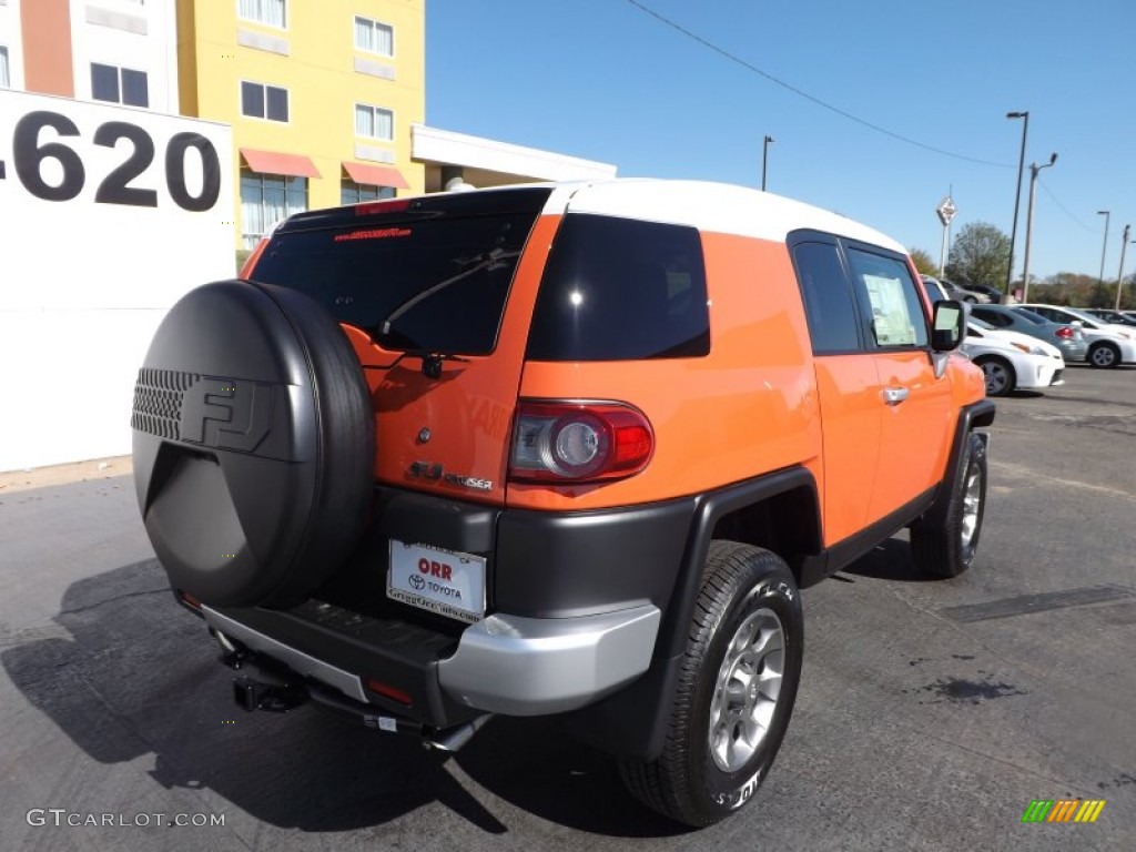 2013 FJ Cruiser 4WD - Magma Orange / Dark Charcoal photo #7