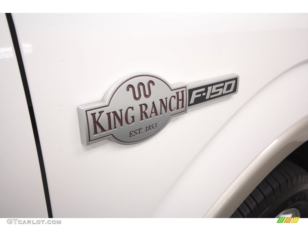 2010 F150 King Ranch SuperCrew 4x4 - White Platinum Metallic Tri Coat / Chapparal Leather photo #49