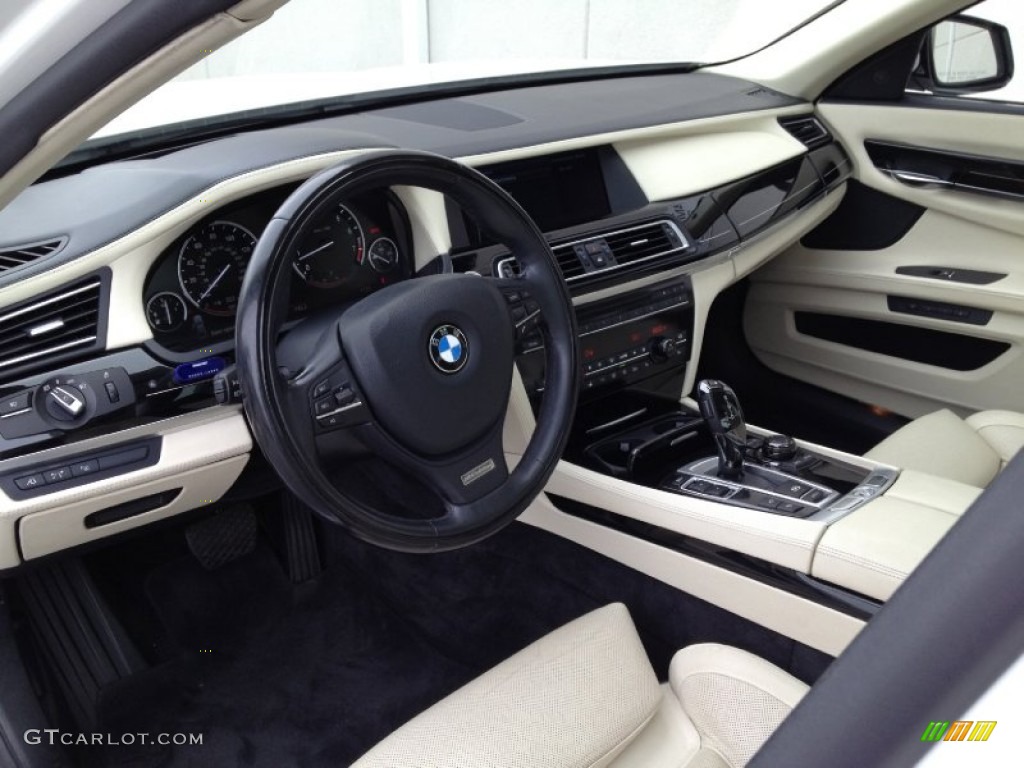 2010 BMW 7 Series 760Li Sedan Platinum Full Merino Leather Dashboard Photo #72841107