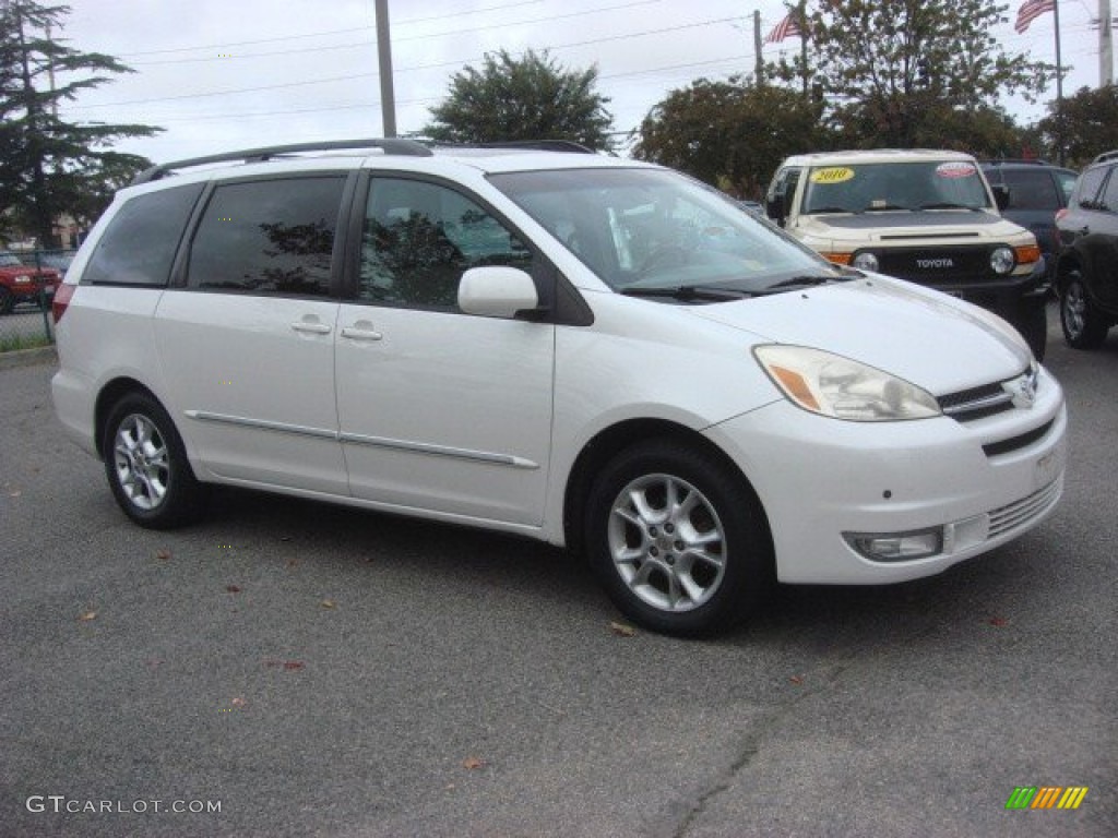 2005 Sienna XLE Limited - Natural White / Taupe photo #2