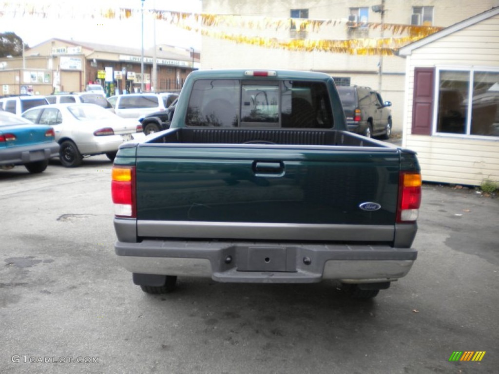 1998 Ranger XLT Extended Cab - Deep Emerald Green Metallic / Medium Graphite photo #5