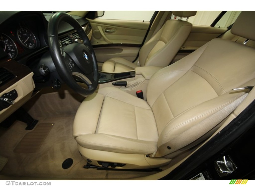 2009 3 Series 328i Sedan - Black Sapphire Metallic / Beige photo #3
