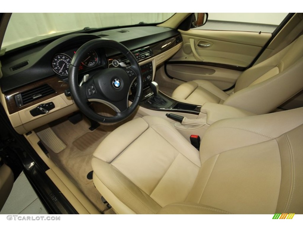 2009 3 Series 328i Sedan - Black Sapphire Metallic / Beige photo #13