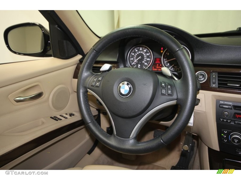 2009 3 Series 328i Sedan - Black Sapphire Metallic / Beige photo #28
