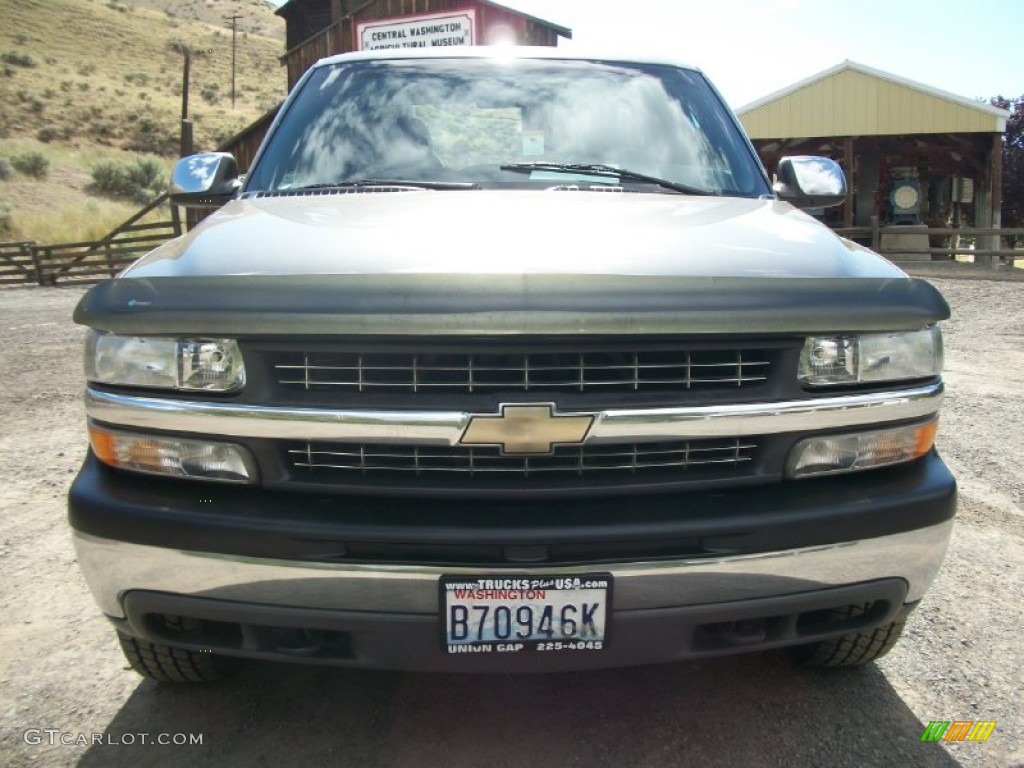 2000 Silverado 2500 LS Extended Cab 4x4 - Medium Charcoal Gray Metallic / Graphite photo #6