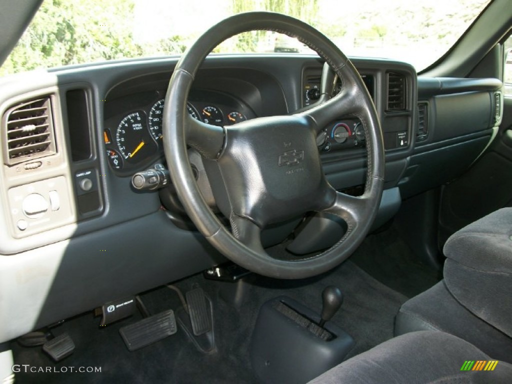 2000 Silverado 2500 LS Extended Cab 4x4 - Medium Charcoal Gray Metallic / Graphite photo #8