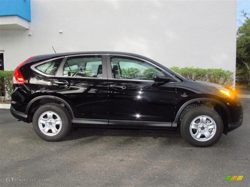 2013 CR-V LX AWD - Crystal Black Pearl / Black photo #2
