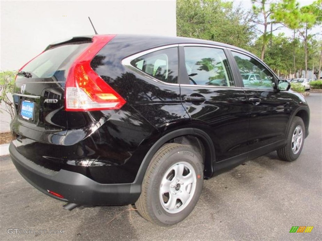 2013 CR-V LX AWD - Crystal Black Pearl / Black photo #3