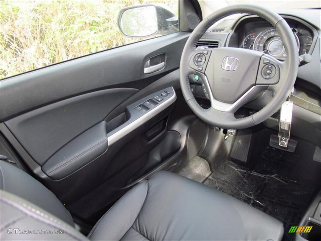 2013 CR-V EX-L AWD - White Diamond Pearl / Black photo #5