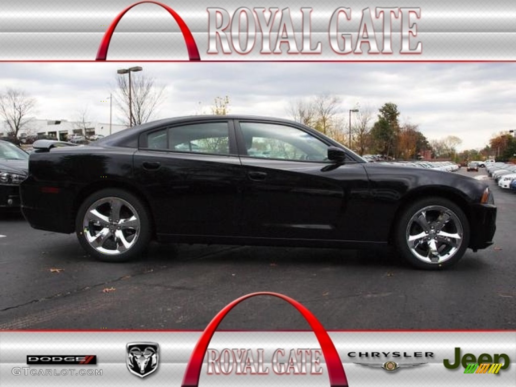 2013 Charger SXT - Pitch Black / Black photo #1