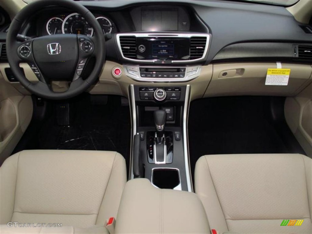 2013 Honda Accord Touring Sedan Ivory Dashboard Photo #72847731