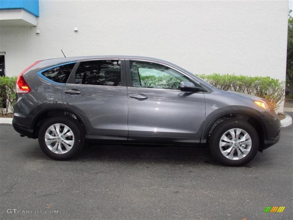 2012 CR-V EX - Polished Metal Metallic / Gray photo #2