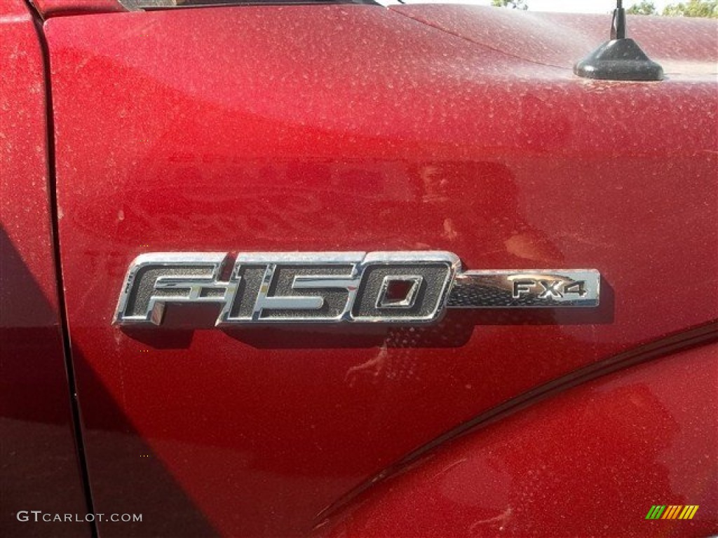 2013 F150 FX4 SuperCrew 4x4 - Ruby Red Metallic / Black photo #17