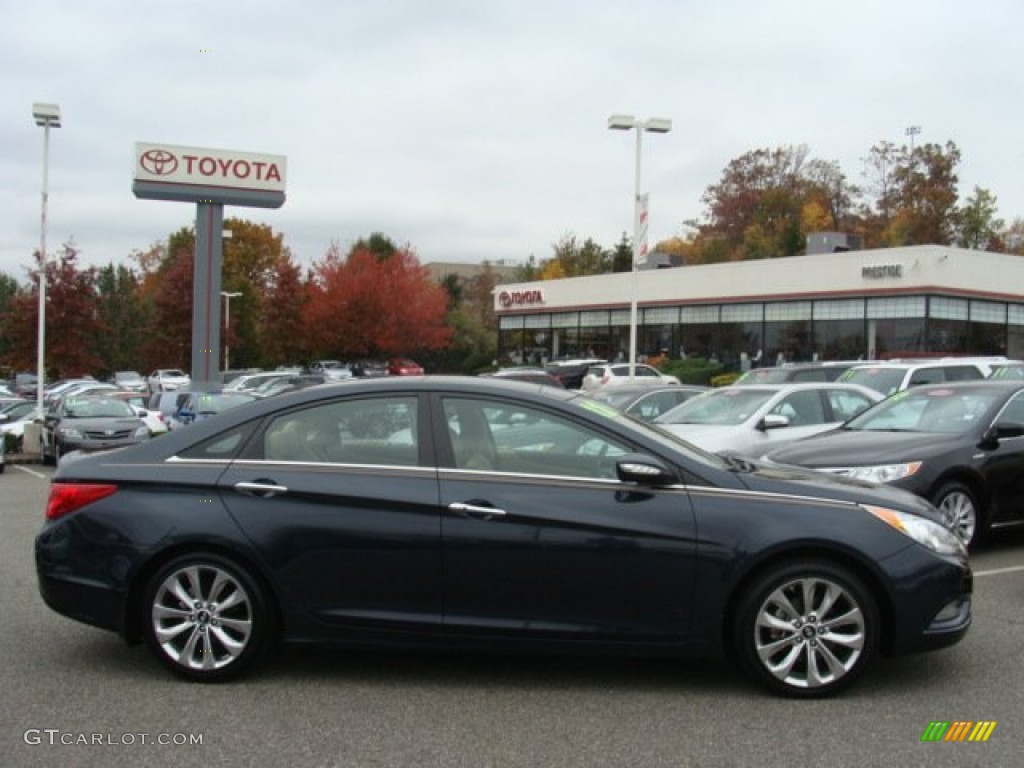 2012 Sonata Limited 2.0T - Pacific Blue Pearl / Camel photo #1