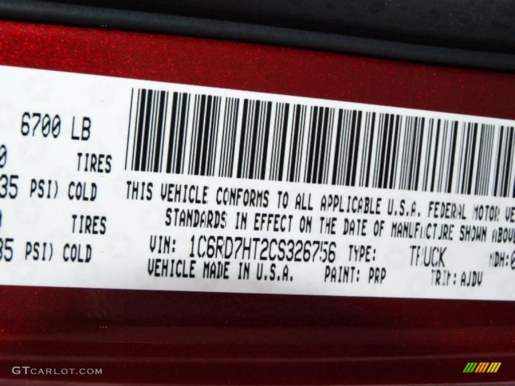 2012 Ram 1500 Sport Quad Cab 4x4 - Deep Cherry Red Crystal Pearl / Dark Slate Gray photo #7
