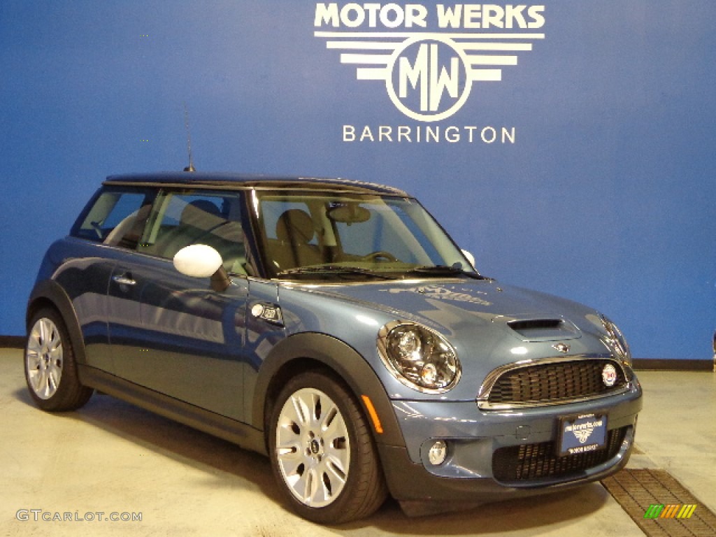 2010 Cooper S Camden 50th Anniversary Hardtop - Horizon Blue Metallic / Camden Tech White Leather/Carbon Black photo #1