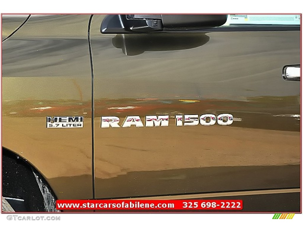 2012 Ram 1500 Lone Star Quad Cab - Sagebrush Pearl / Light Pebble Beige/Bark Brown photo #2