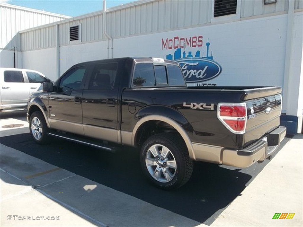 2013 F150 Lariat SuperCrew 4x4 - Kodiak Brown Metallic / Adobe photo #3