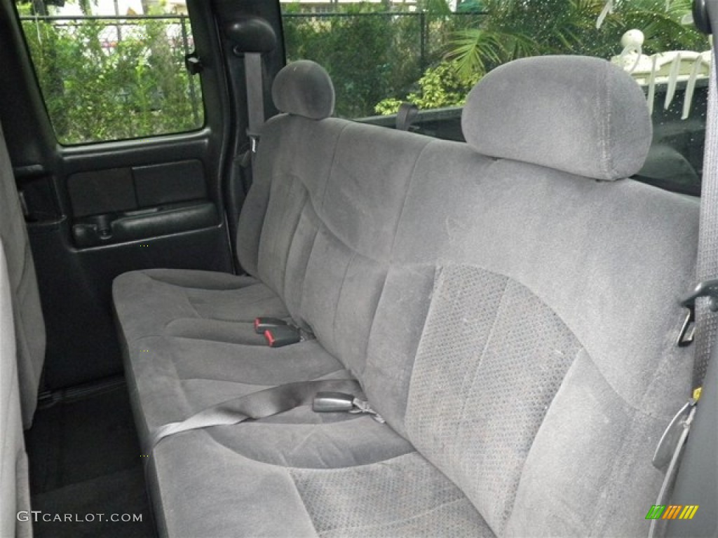 2002 Silverado 3500 LS Extended Cab 4x4 Dually - Light Pewter Metallic / Graphite photo #24
