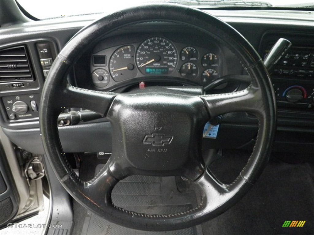 2002 Silverado 3500 LS Extended Cab 4x4 Dually - Light Pewter Metallic / Graphite photo #31