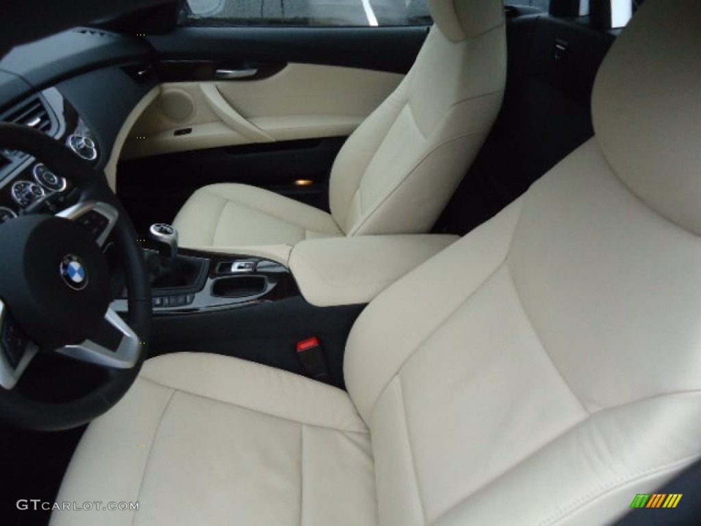 Beige Kansas Leather Interior 2009 BMW Z4 sDrive35i Roadster Photo #72853374
