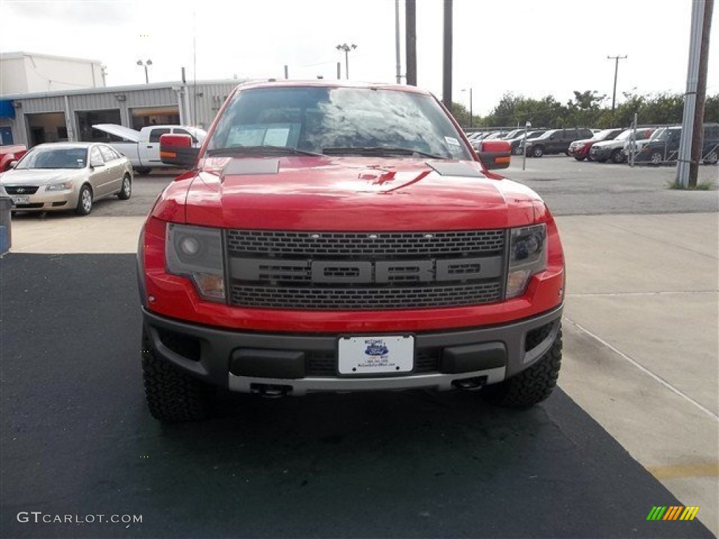 2013 F150 SVT Raptor SuperCrew 4x4 - Race Red / Raptor Black Leather/Cloth photo #24