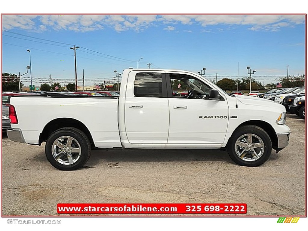 2012 Ram 1500 Lone Star Quad Cab 4x4 - Bright White / Light Pebble Beige/Bark Brown photo #10