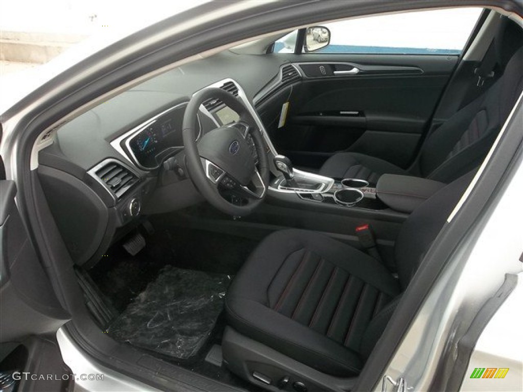 SE Appearance Package Charcoal Black/Red Stitching Interior 2013 Ford Fusion SE 1.6 EcoBoost Photo #72854571