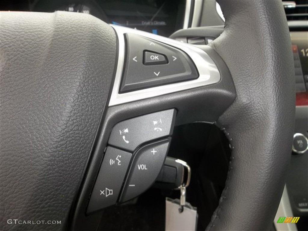 2013 Fusion SE 1.6 EcoBoost - Ingot Silver Metallic / SE Appearance Package Charcoal Black/Red Stitching photo #44