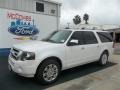 2013 White Platinum Tri-Coat Ford Expedition EL Limited 4x4  photo #1