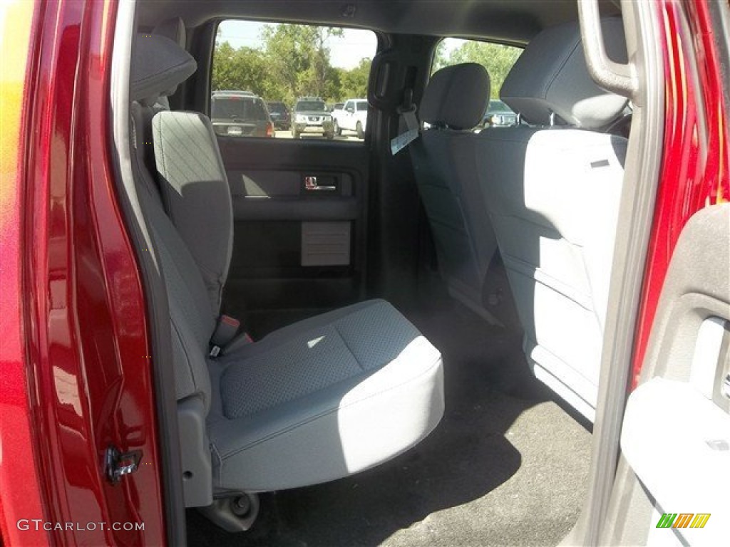 2013 F150 XLT SuperCrew - Ruby Red Metallic / Steel Gray photo #39