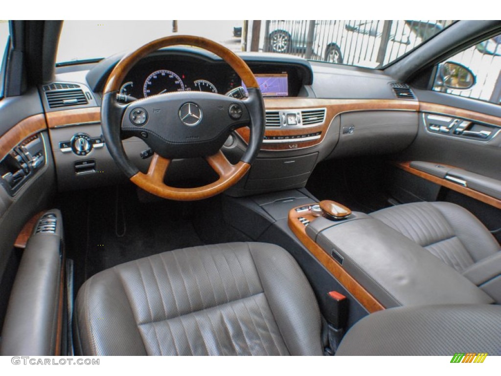 designo Corteccia Grey Interior 2007 Mercedes-Benz S 600 Sedan Photo #72858816